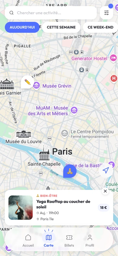 Map screen