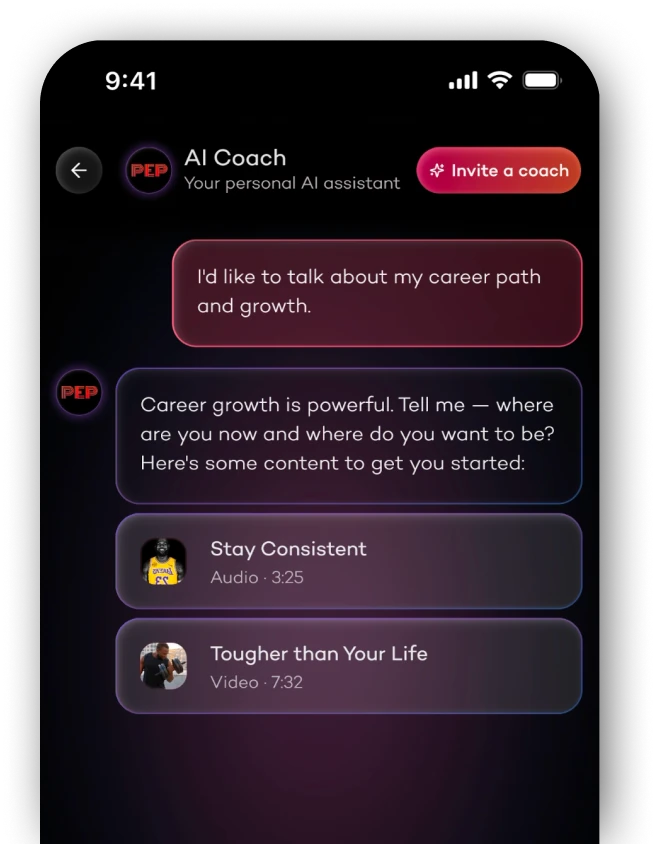 Content injection — in-chat content card